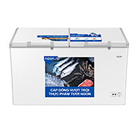 Tủ đông Aqua Inverter 365 lít AQF-C5702E 2 ngăn, 2 cửa mở