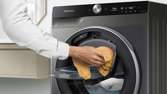 Máy giặt Samsung Inverter 10 kg WW10TP54DSB/SV - cửa phụ Add Wash
